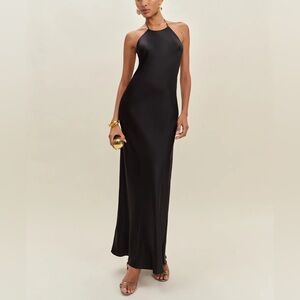 Reformation Jeany Silk Dress In Black, NWOT, NEVER WORN, NO FLAWS.